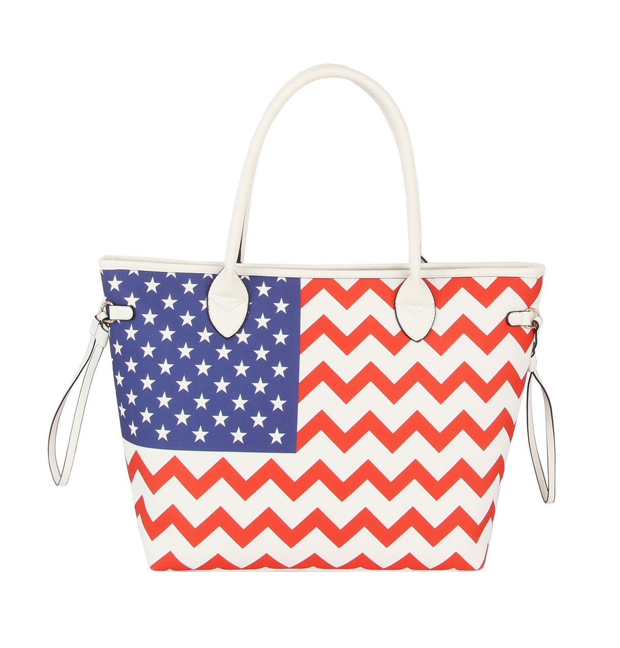 USA Tote Shoulder Handbag Flag Top Handle by hfstylish