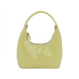 Shiny leather hobo with crossbody strap by Handbag Factory