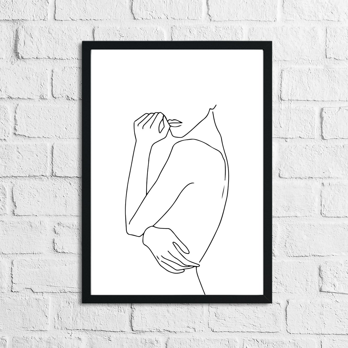 Women's Body Line Work Bathroom Bedroom Dressing Room Wall Decor Print by WinsterCreations™ Official Store