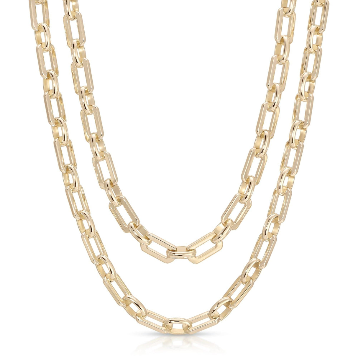 LIV DOUBLE CHAIN NECKLACE by eklexic jewelry