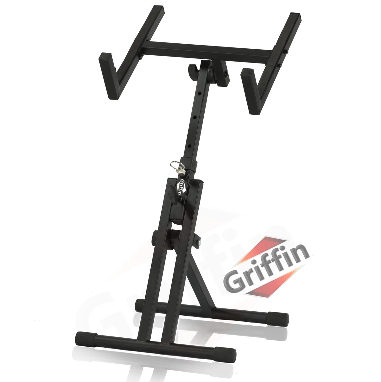 Guitar Combo Amplifier Stand by GRIFFIN - PA Speaker Karaoke Monitor Holder - Low Profile Pro-Audio Amp Tilt Back Mount Stand for Speaker Cabinet by GeekStands.com