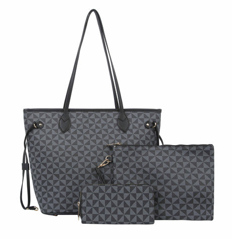 3 in 1 Tote Sets Women Hobe Shpper Handbag by hfstylish