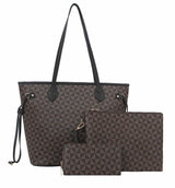 3 in 1 Tote Sets Women Hobe Shpper Handbag by hfstylish