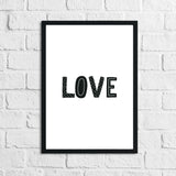 Scandinavian Love Children's Nursery Bedroom Wall Decor Print by WinsterCreations™ Official Store