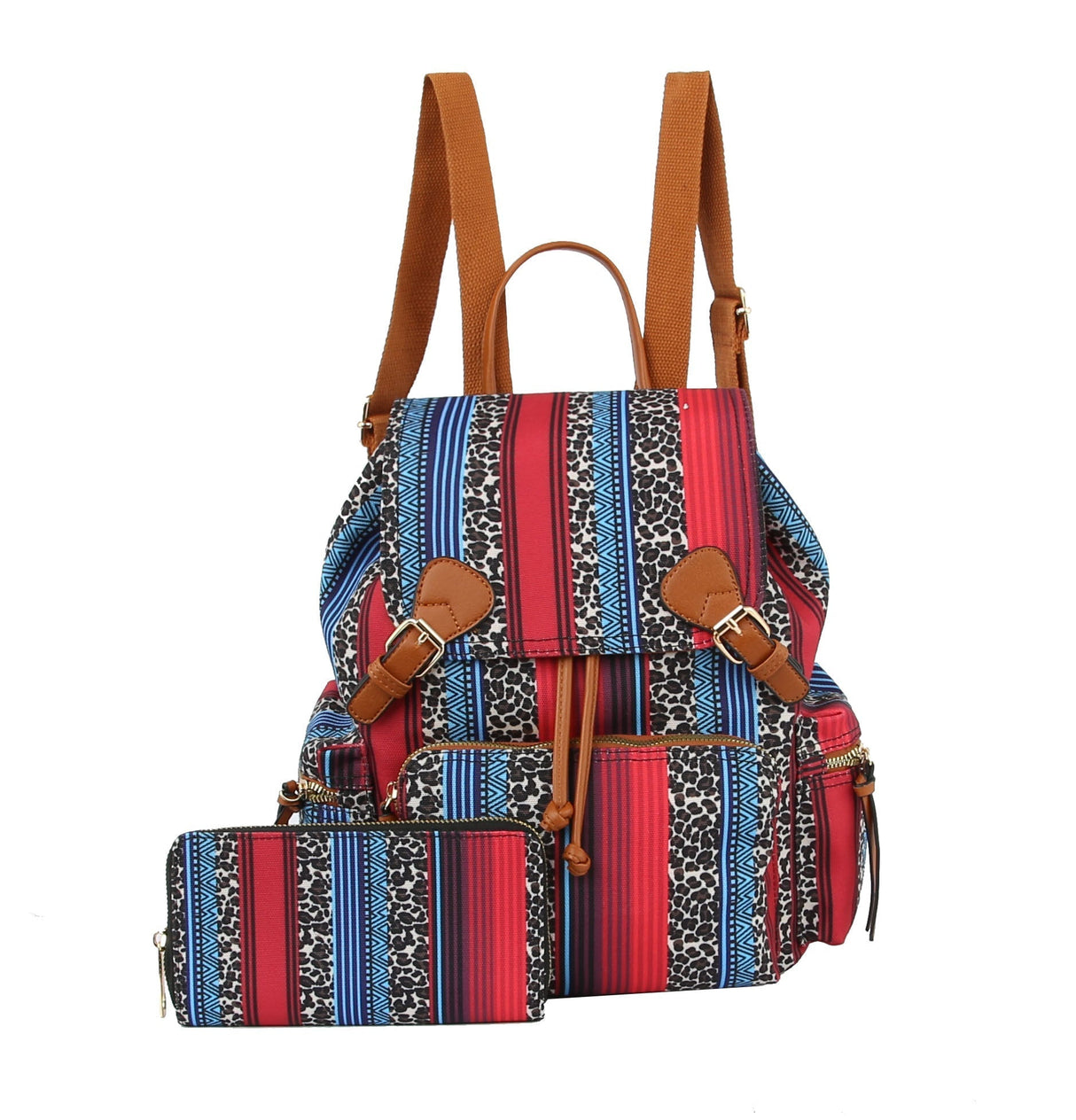 Women Casual Daypack Leo Printed Backpack by hfstylish