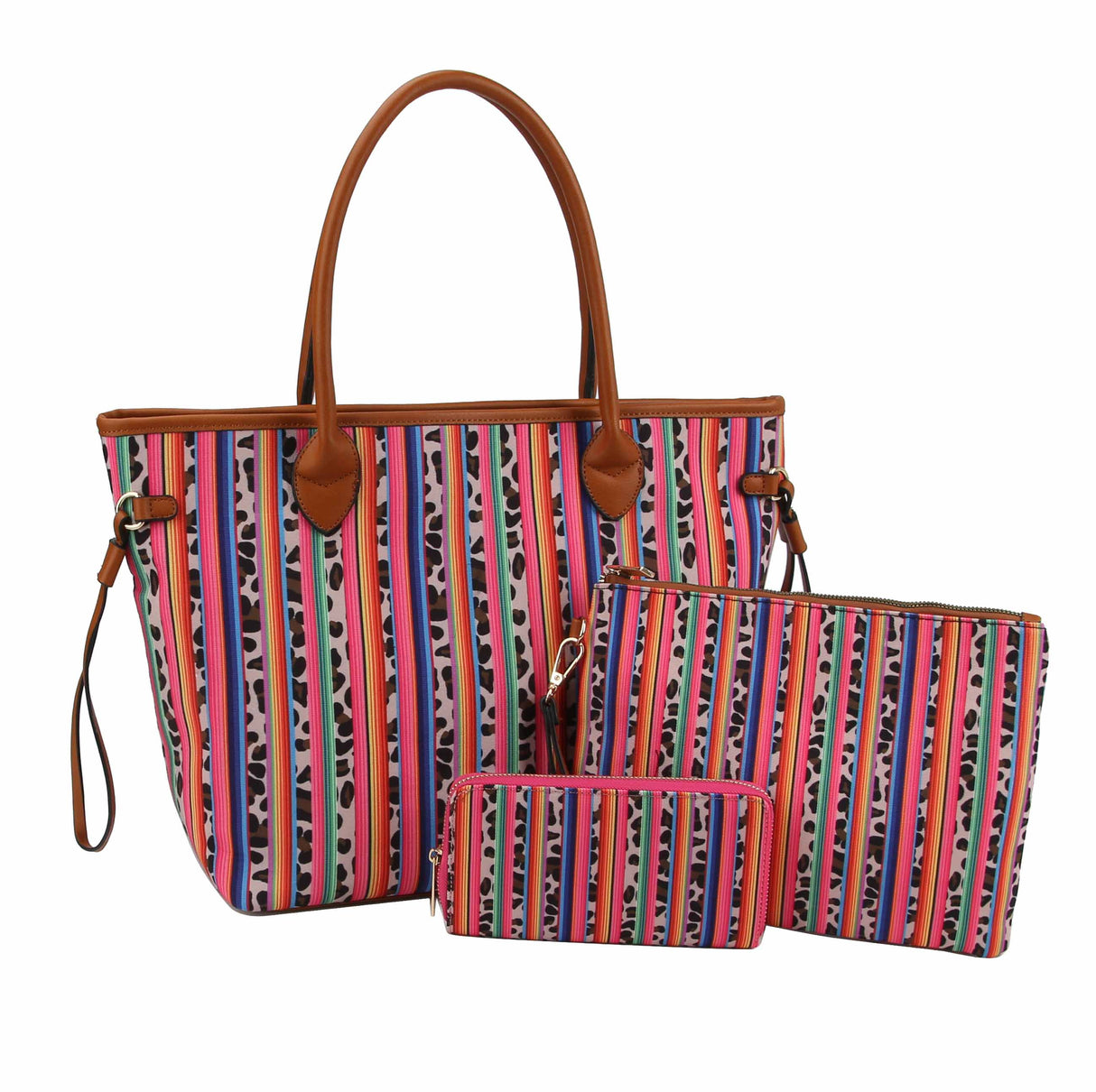 Tote Leo Rainbow Shoulder HoboHandbag by hfstylish