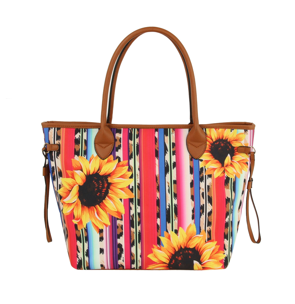 Big Sunflower Rainbow Tote Shoulder  Hobo Handbag by hfstylish