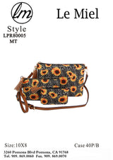 Shoulder Handbag Sunflower Print Bag Set by hfstylish