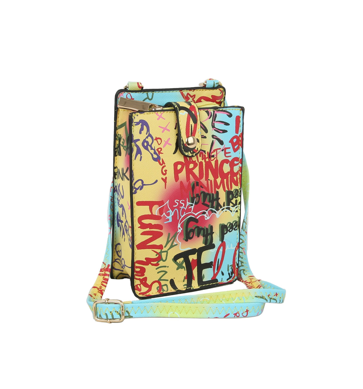 FASHION MULTI GRAFFITI PRINT CELL PHONE BAG by hfstylish