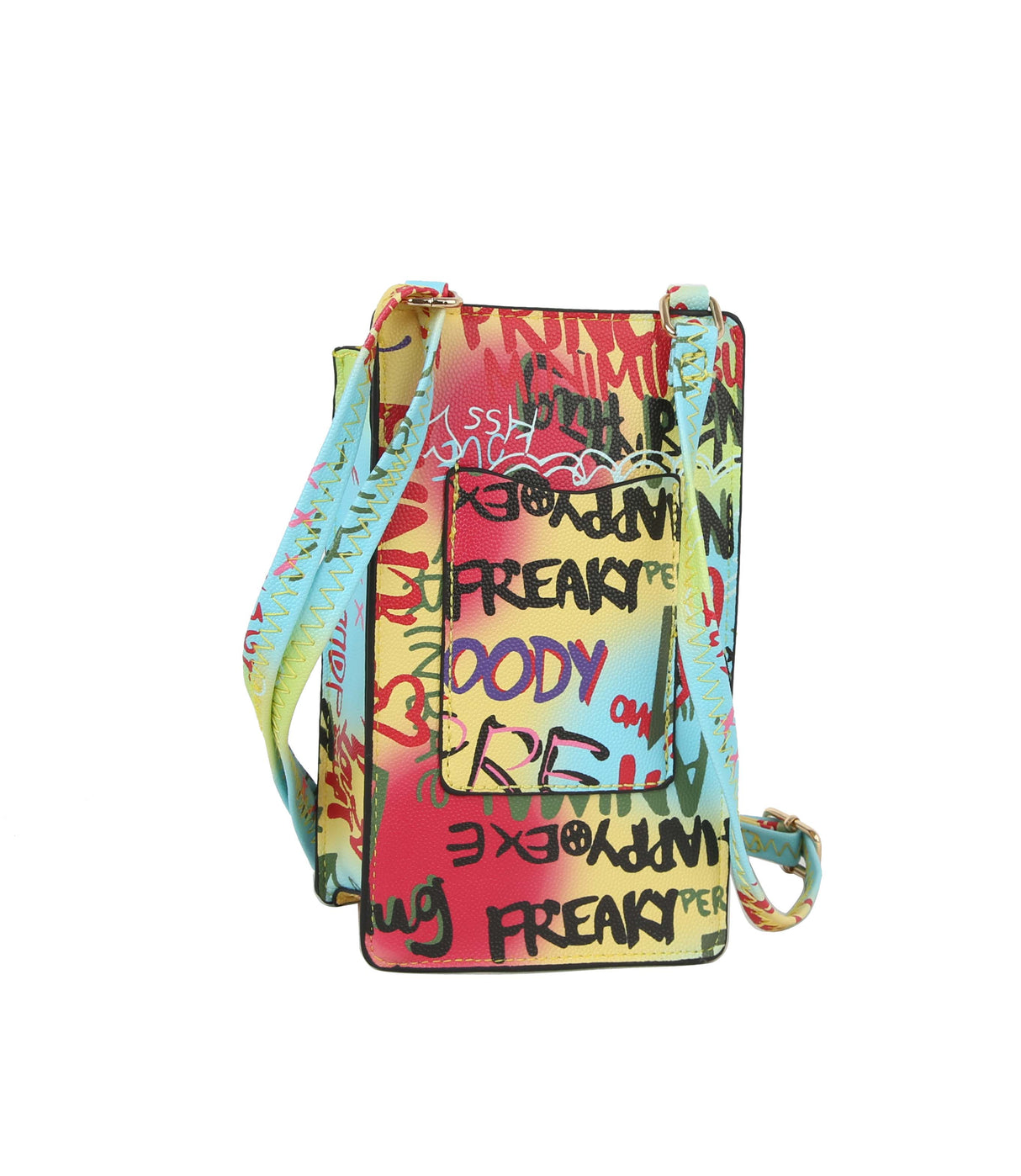 FASHION MULTI GRAFFITI PRINT CELL PHONE BAG by hfstylish