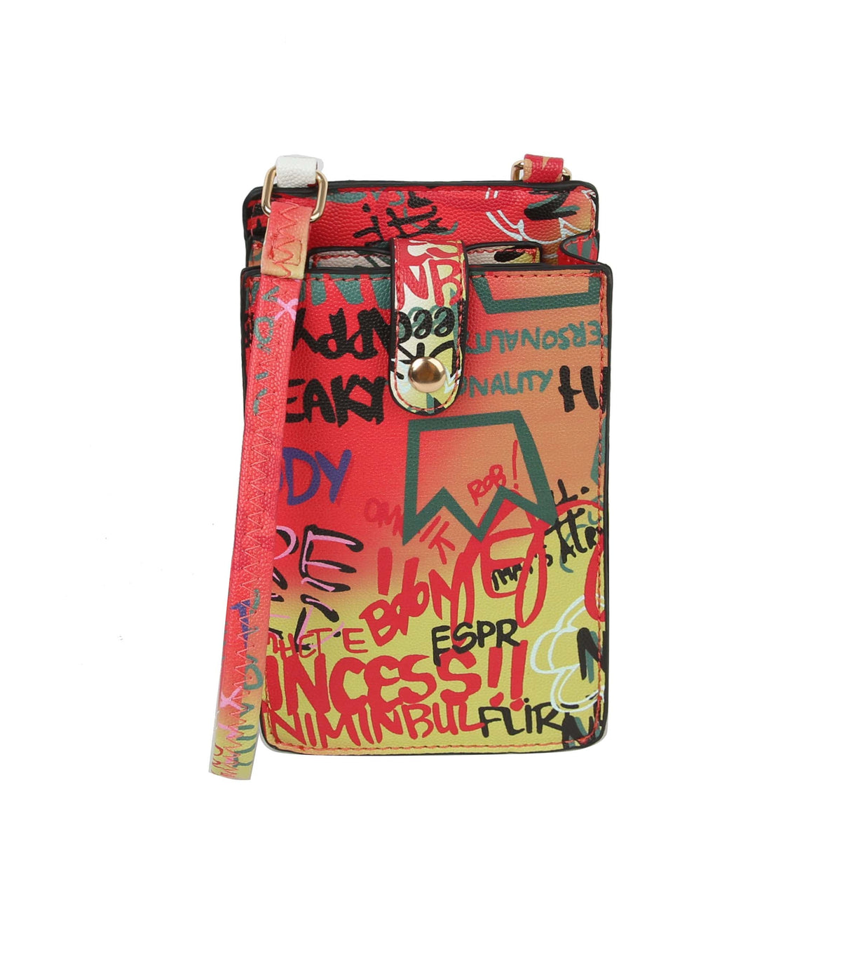 FASHION MULTI GRAFFITI PRINT CELL PHONE BAG by hfstylish