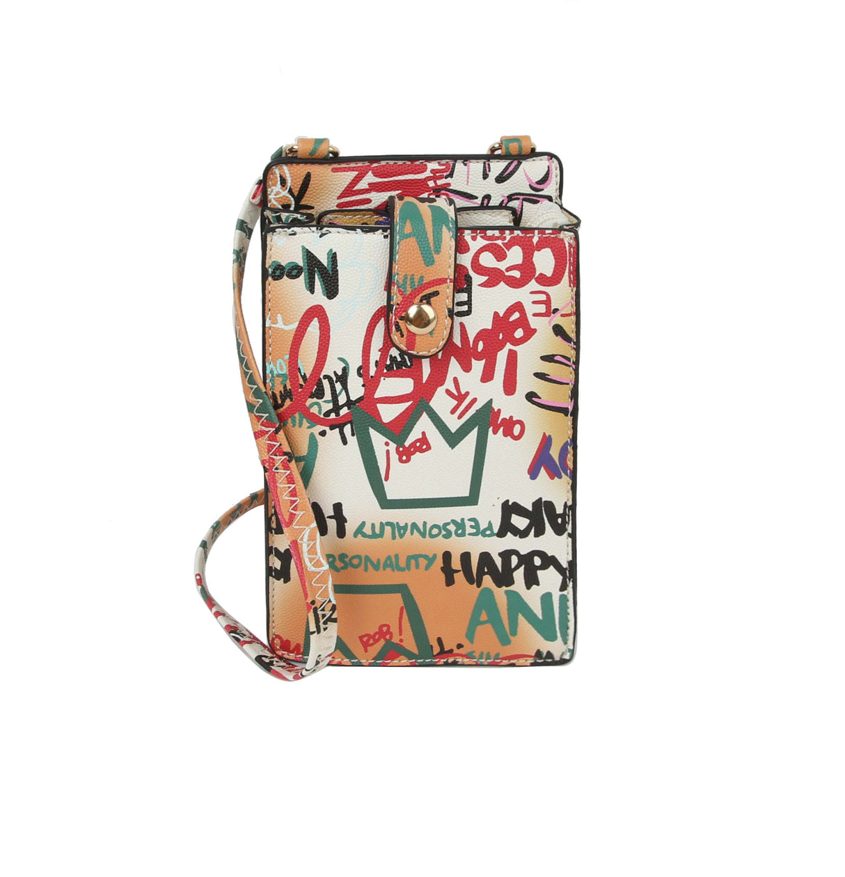 FASHION MULTI GRAFFITI PRINT CELL PHONE BAG by hfstylish