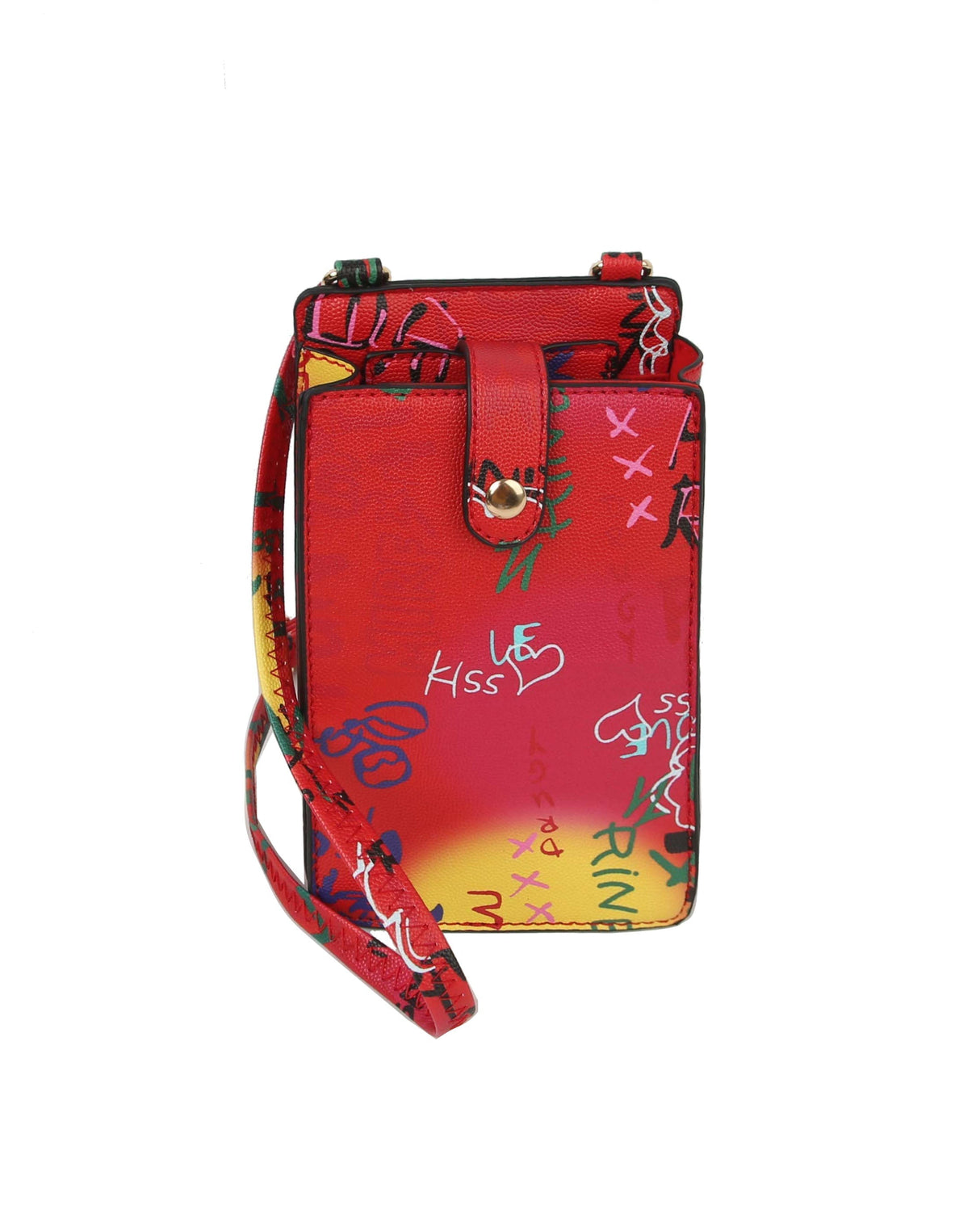 FASHION MULTI GRAFFITI PRINT CELL PHONE BAG by hfstylish