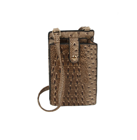 Small Crossbody Bag Lightweight Croc Purse by hfstylish