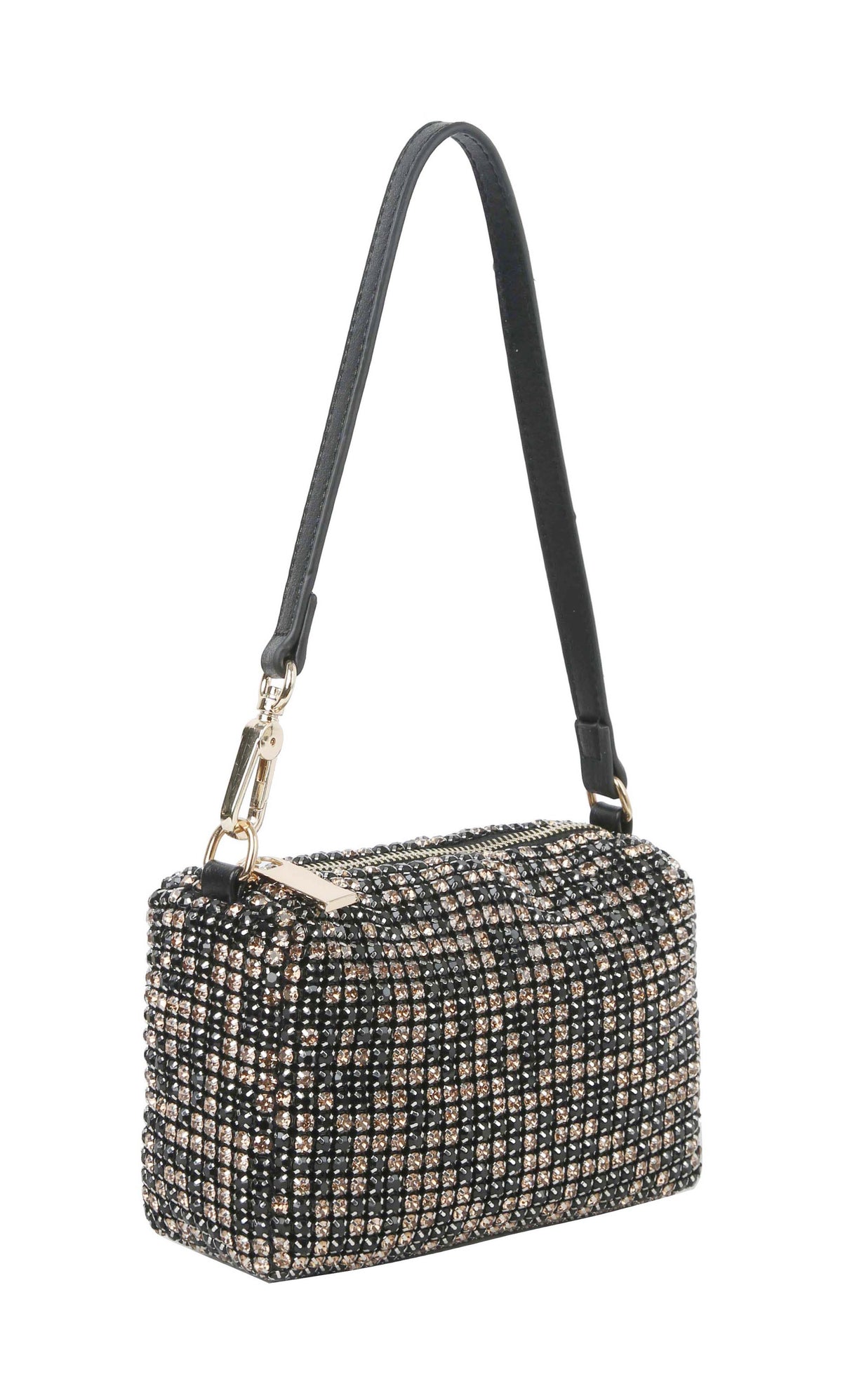 Women Rhinestone Crossbody Shoulder Handbag by hfstylish