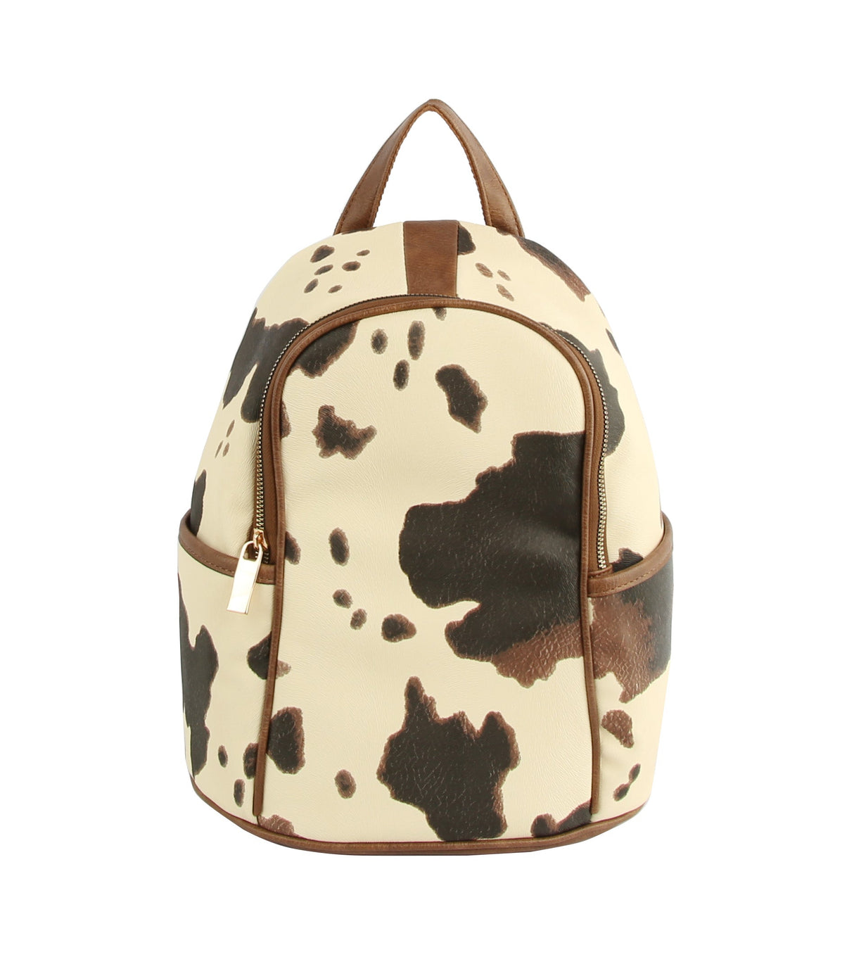 Cow Leo Print Women Backpack Daypack Purse by hfstylish