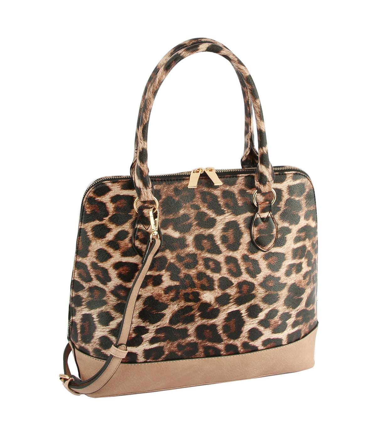 Cow Leo Print Women Satchel Top Handle Bag by hfstylish