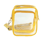 Transparent Crossbody Daypack Clear Book Guitar Strap by hfstylish