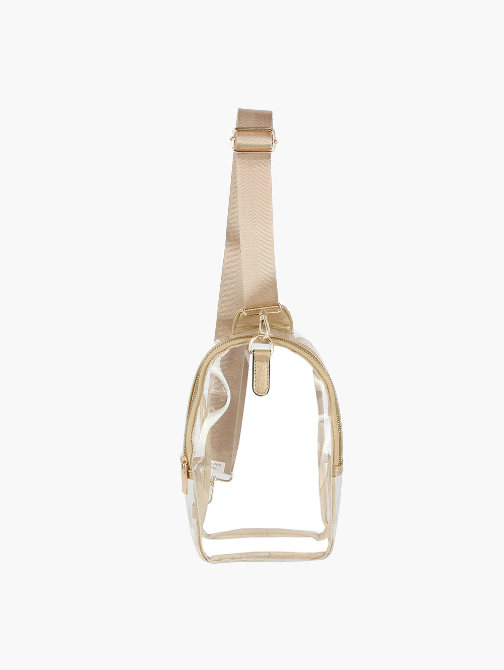 Sling Guitar Wide Strap Transparent Crossbody Bag by hfstylish