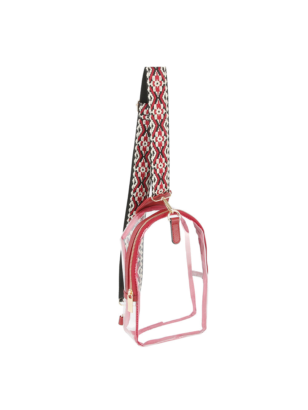 Clear Front Crossbody Sling by hfstylish