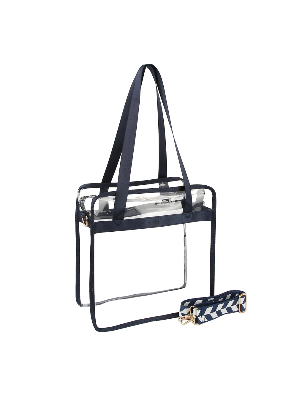 Women Transparent Clear Hobo Tote Handbag by hfstylish