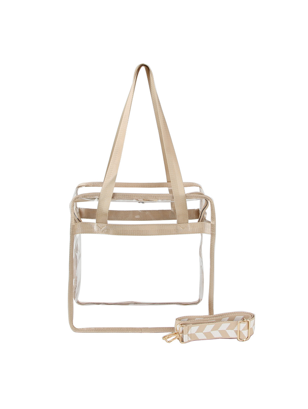 Women Transparent Clear Hobo Tote Handbag by hfstylish