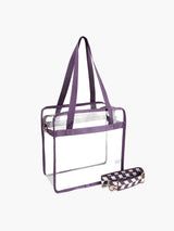 Women Transparent Clear Hobo Tote Handbag by hfstylish