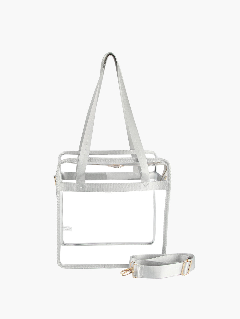 Women Transparent Clear Hobo Tote Handbag by hfstylish