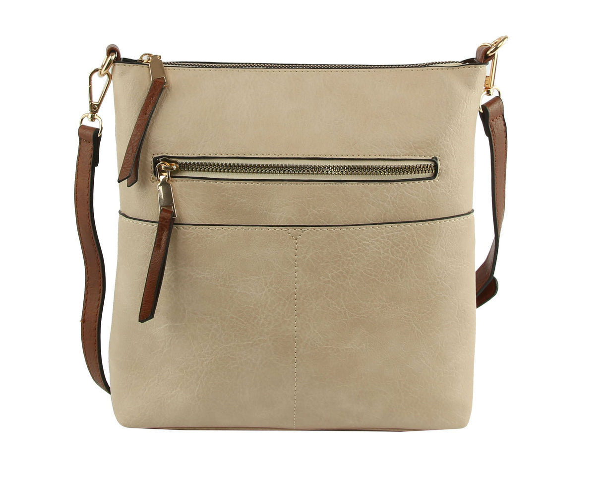 Classic Front Pocket Crossbody Sling by hfstylish