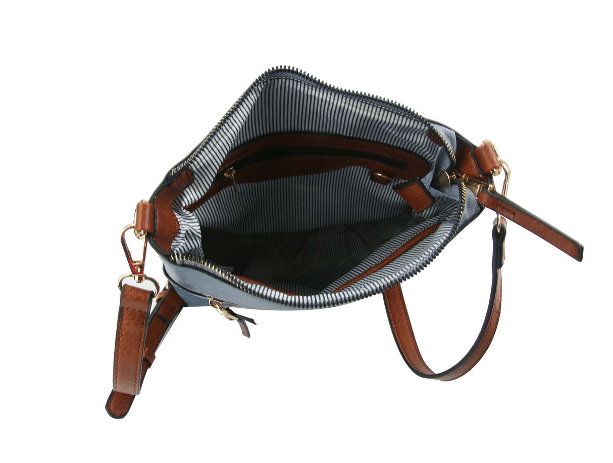 Classic Front Pocket Crossbody Sling by hfstylish