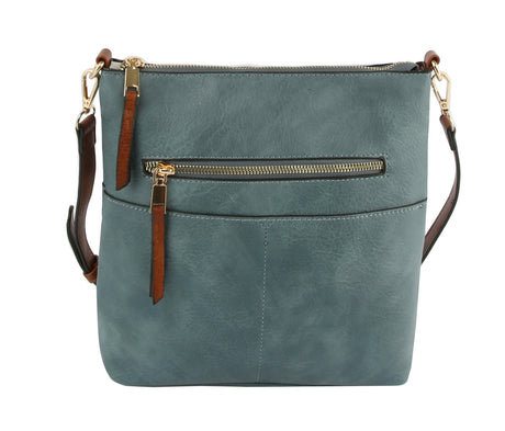 Classic Front Pocket Crossbody Sling by hfstylish