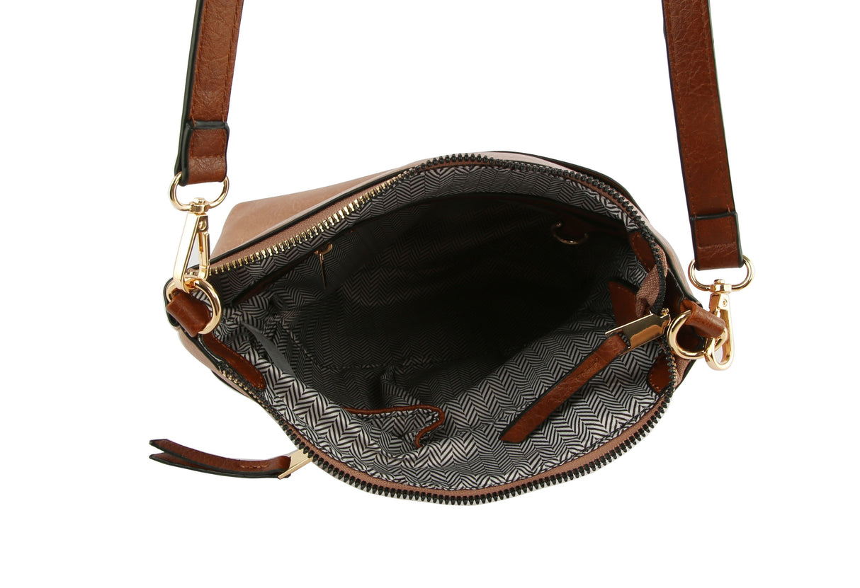 Classic Front Pocket Crossbody Sling by hfstylish