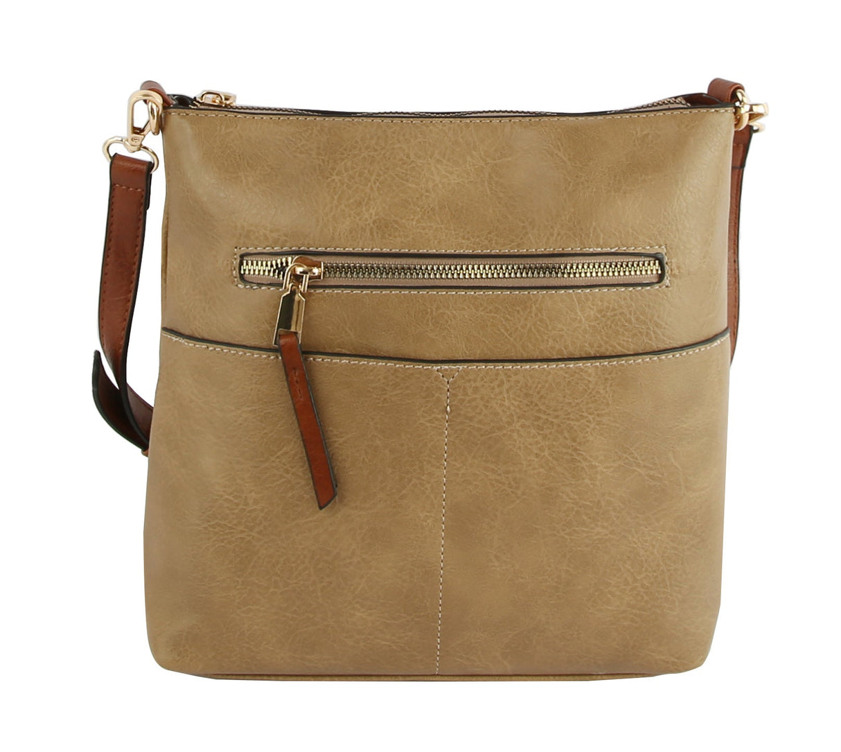 Classic Front Pocket Crossbody Sling by hfstylish