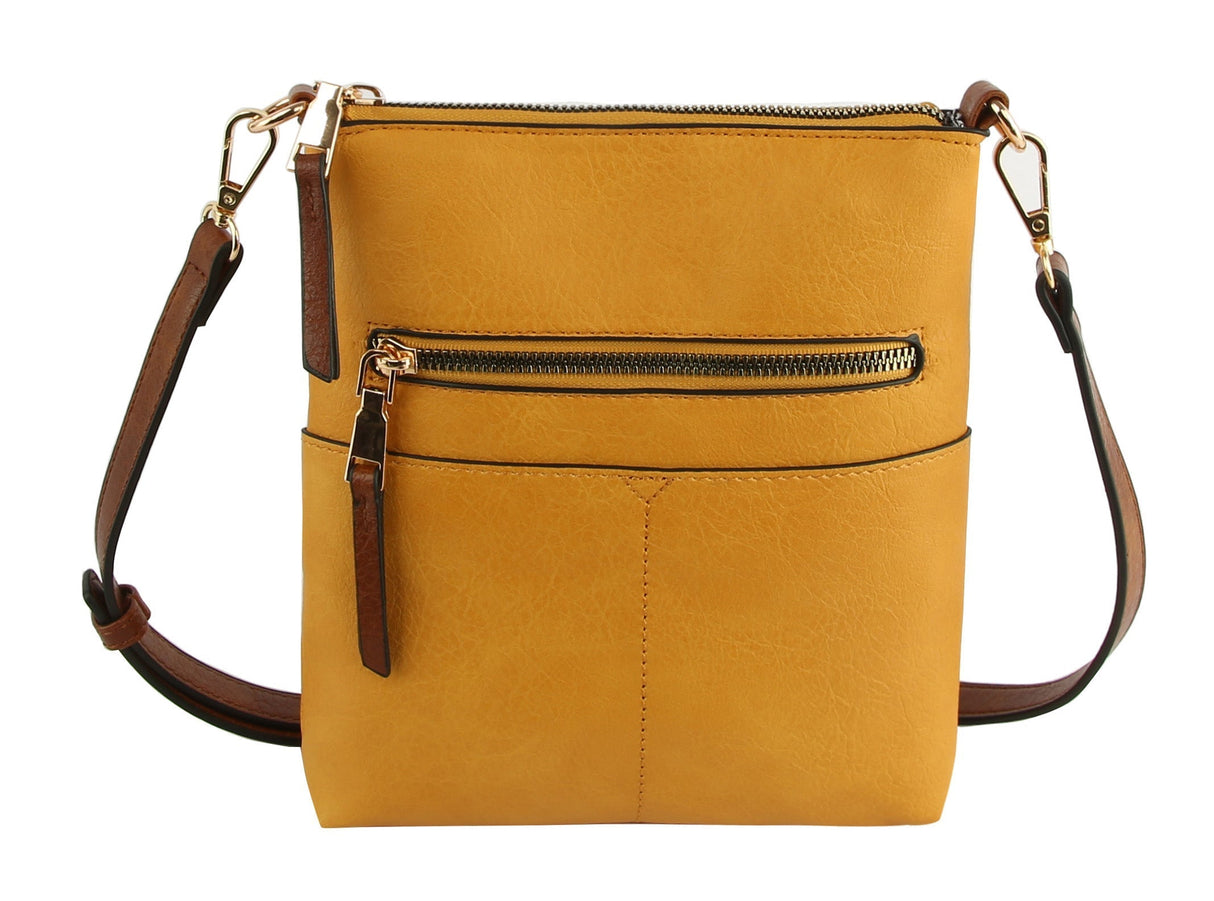 Classic Front Pocket Crossbody Sling by hfstylish