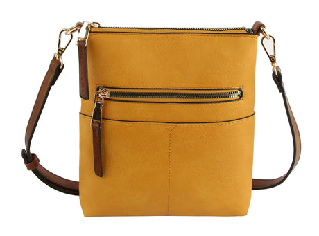 Classic Front Pocket Crossbody Sling by hfstylish