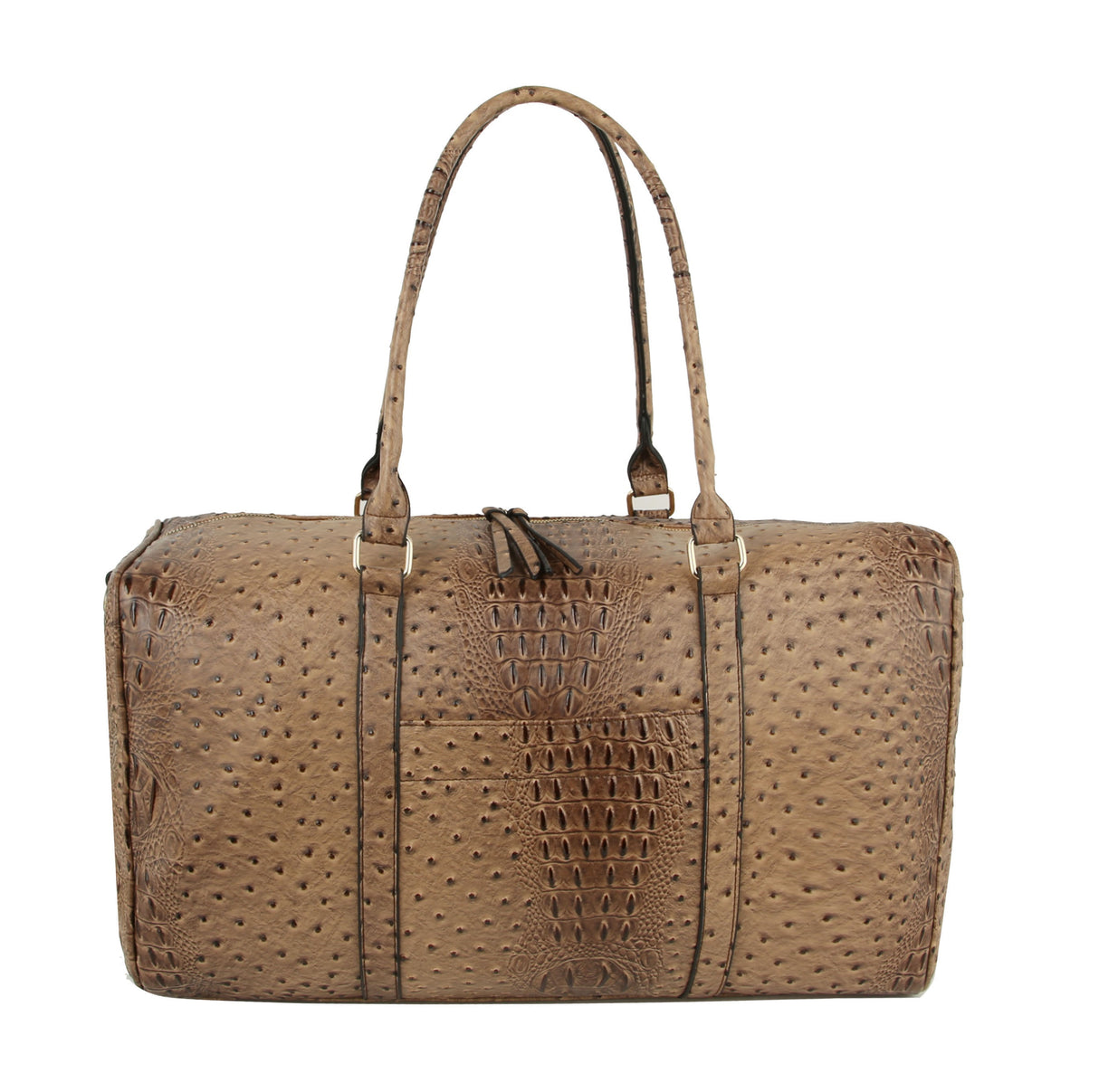 Ostrich Croc Duffle Bag by hfstylish