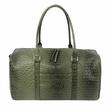 Ostrich Croc Duffle Bag by hfstylish