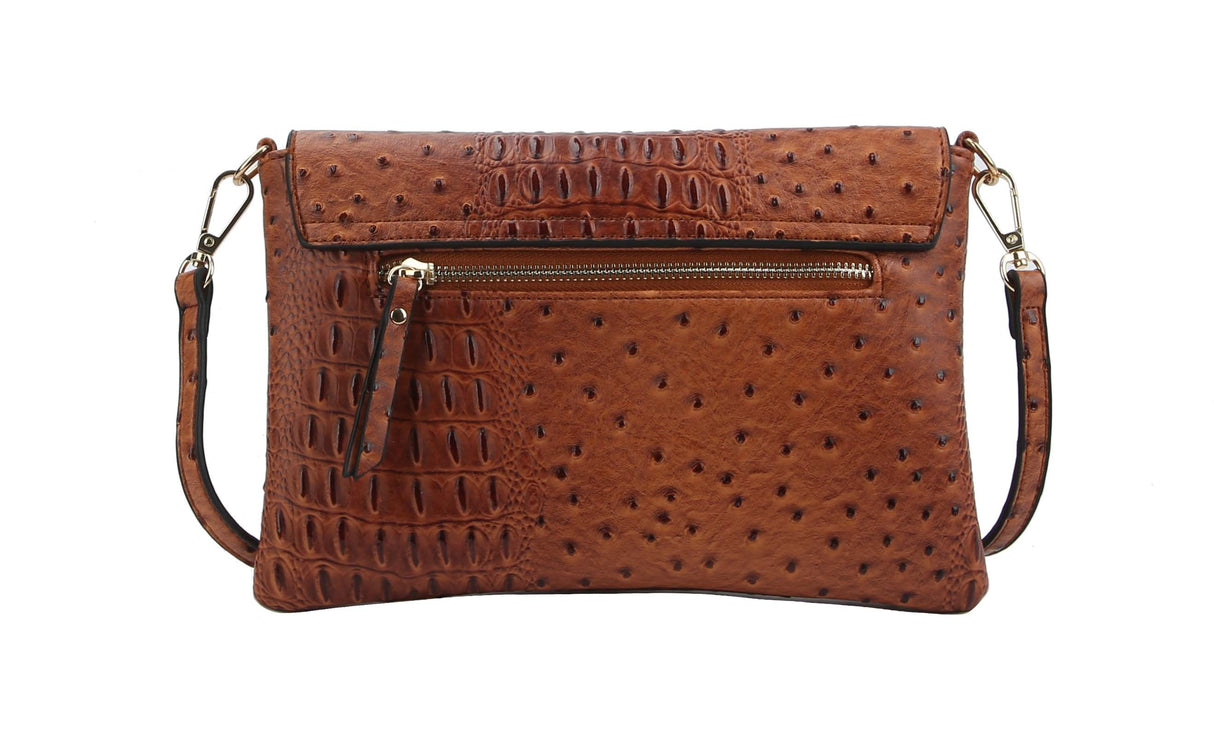 Small Mini Crossbody Mini Croc Shoulder Bag Clutch by hfstylish