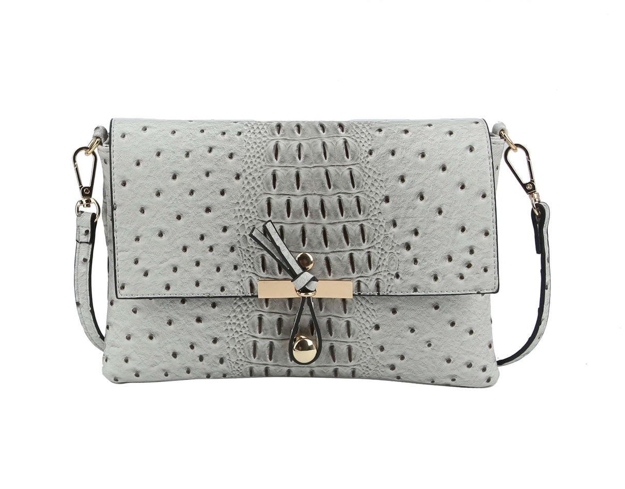 Small Mini Crossbody Mini Croc Shoulder Bag Clutch by hfstylish