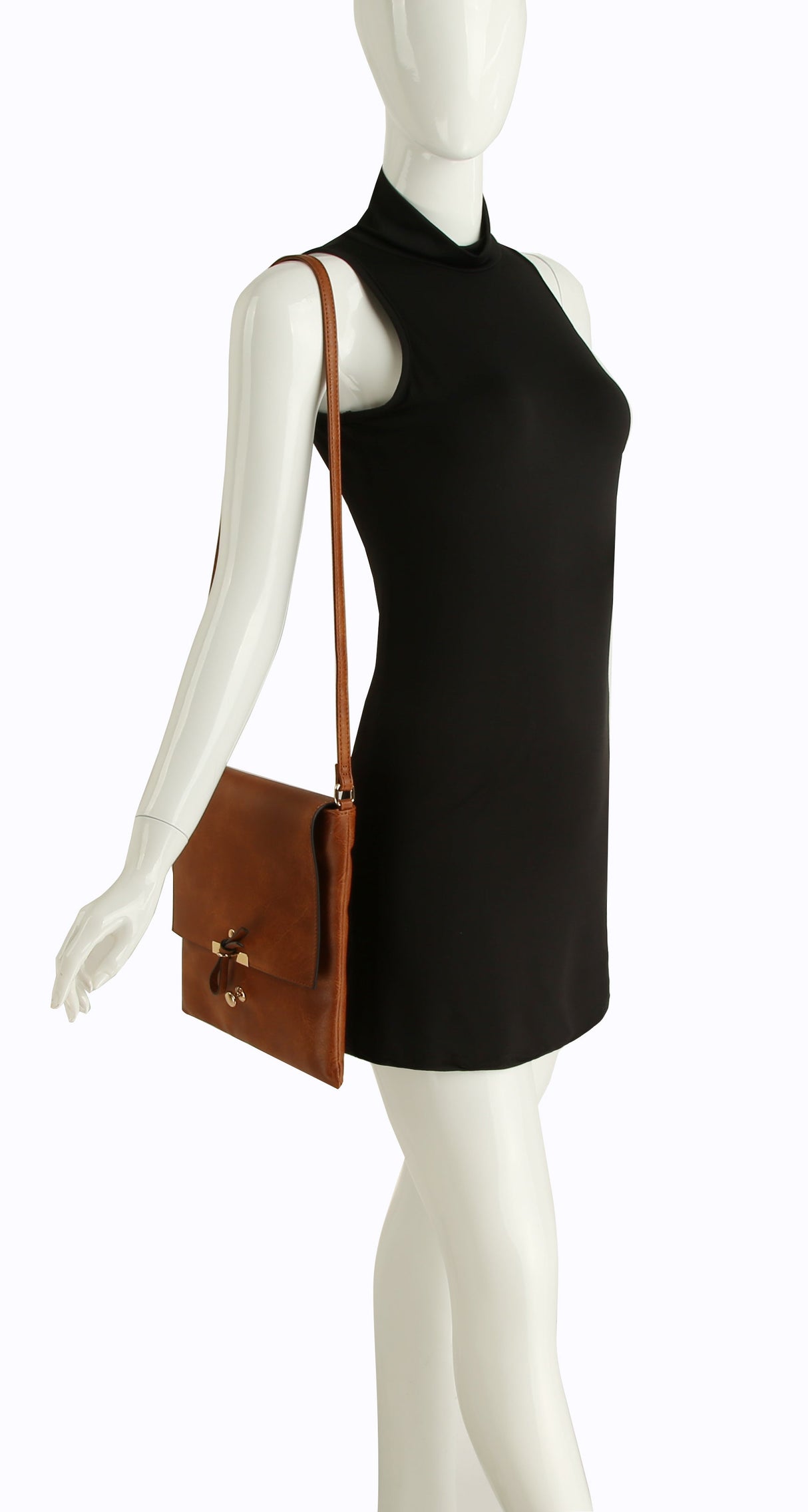 Crossbody Bag with Flap Over Snap for Women by hfstylish