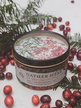 GATHER HERE Cranberry Pine Candle by Ash & Rose