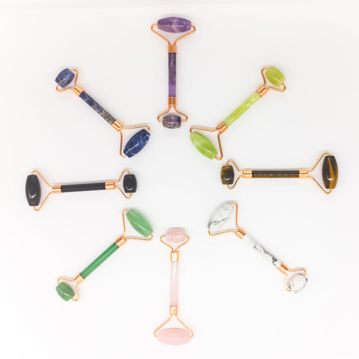 Copper & Crystal Face Roller - Massager by Whyte Quartz