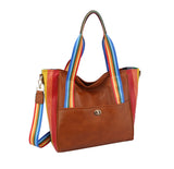 RAINBOW TOTE HANDBAG by hfstylish