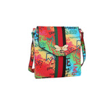 Fashion Graffiti Bee stripe Crossbody Messenger bag by hfstylish