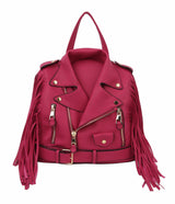 Fringe Motorcycle Jacket Backpack by hfstylish