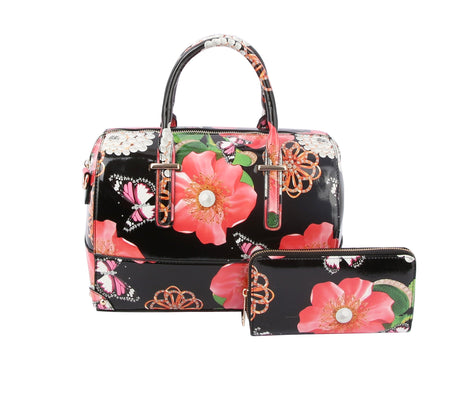 Floral Satchel Handbag for Women Purse by hfstylish