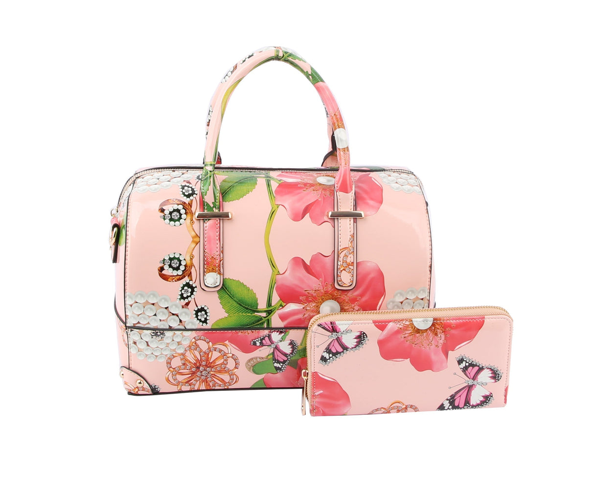 Floral Satchel Handbag for Women Purse by hfstylish