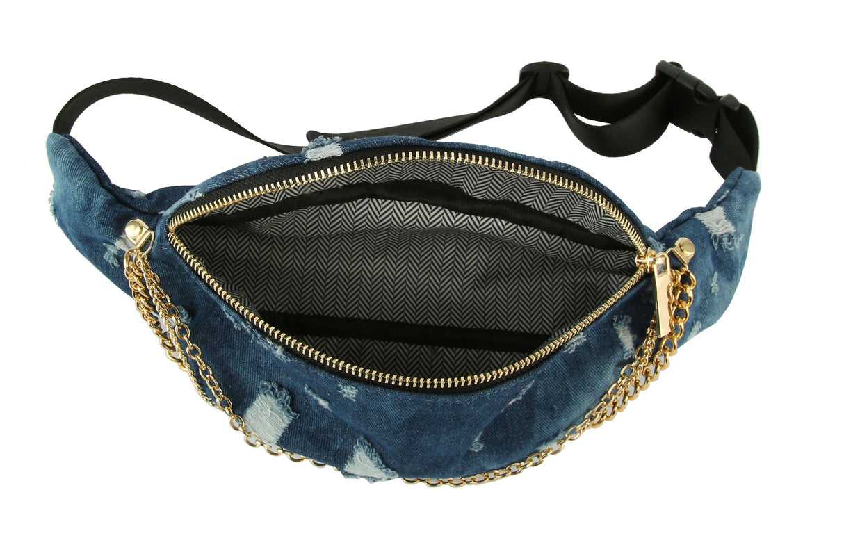 Fanny Pack for women Denim Wash Jean Pack Bag by hfstylish