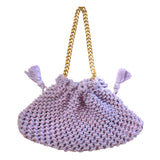 LYON Macrame Tote Bag, in Lilac by BrunnaCo