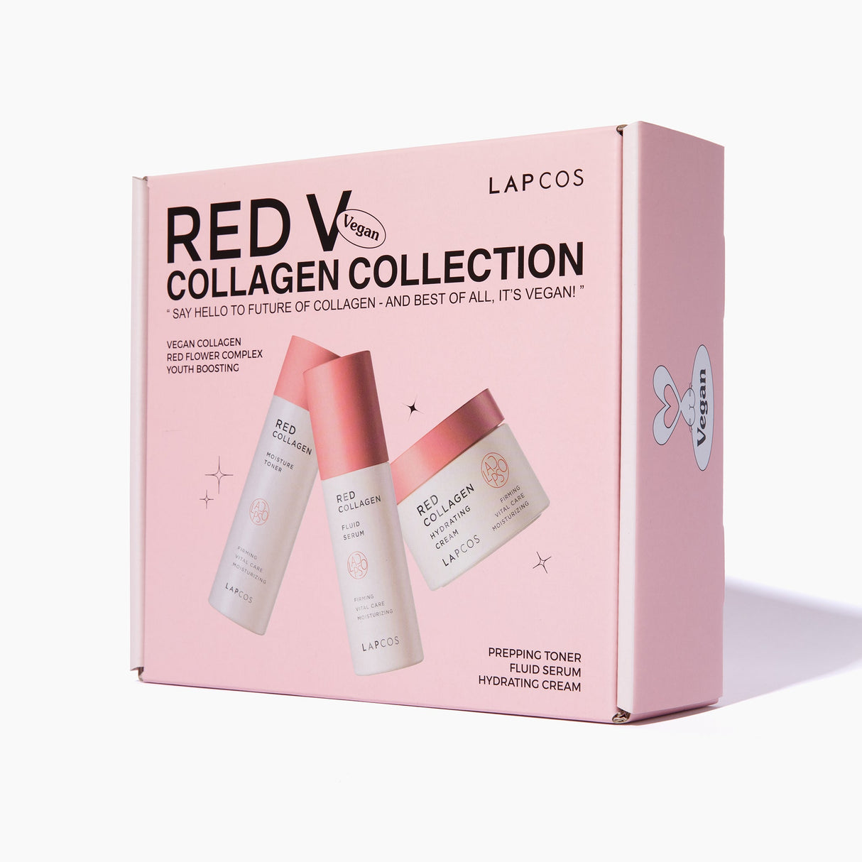 Red Vegan Collagen 3-Step Set by LAPCOS